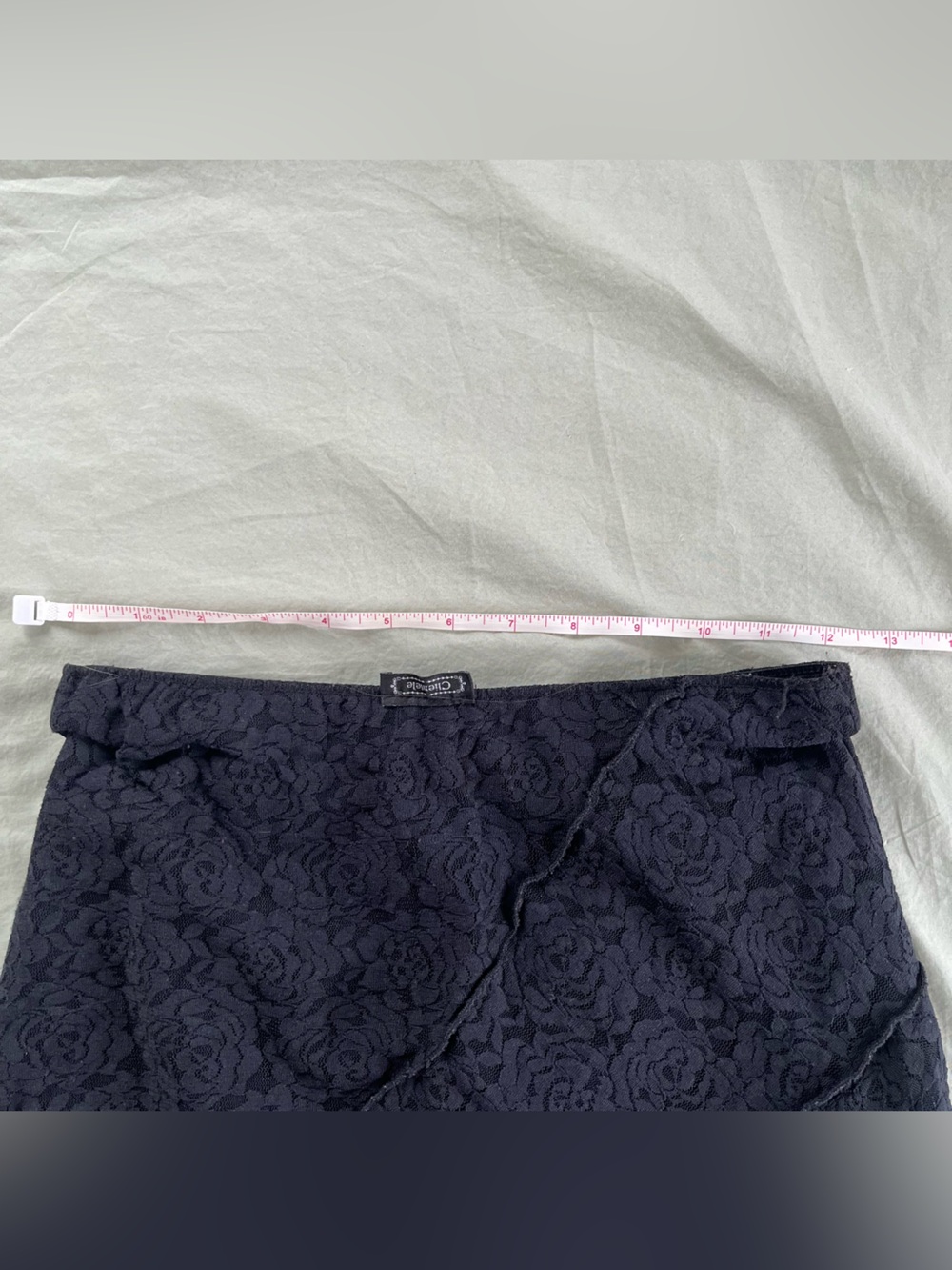 Black Lace Midi Skirt - Picture 3 of 3